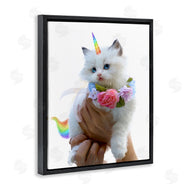 Ziwei Li | Unicorn Kitten with Flowers
