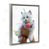 Ziwei Li | Unicorn Kitten with Flowers