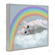 Ziwei Li | Unicorn Kitten in Clouds