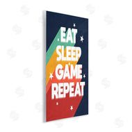 Stupell Studio | Eat Sleep Game Repeat Retro