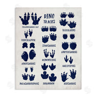 Stupell Studio | Blue Dinosaur Tracks Chart