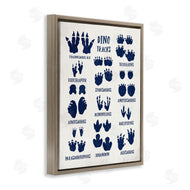 Stupell Studio | Blue Dinosaur Tracks Chart