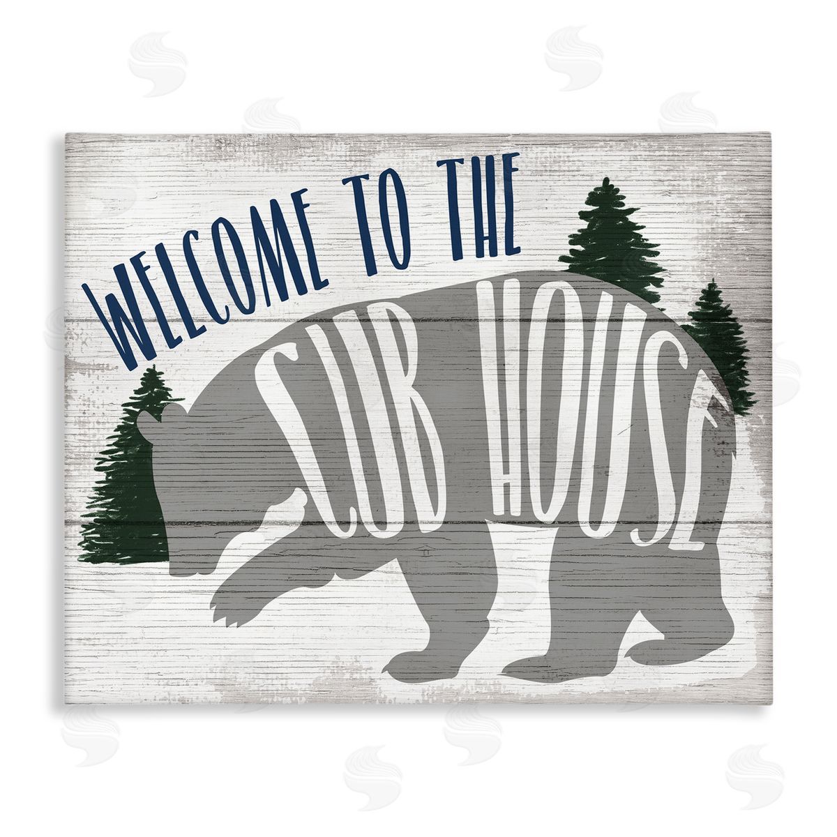Welcome to the Cub House Canvas Wall Art, Home Decor by Stupell Studio