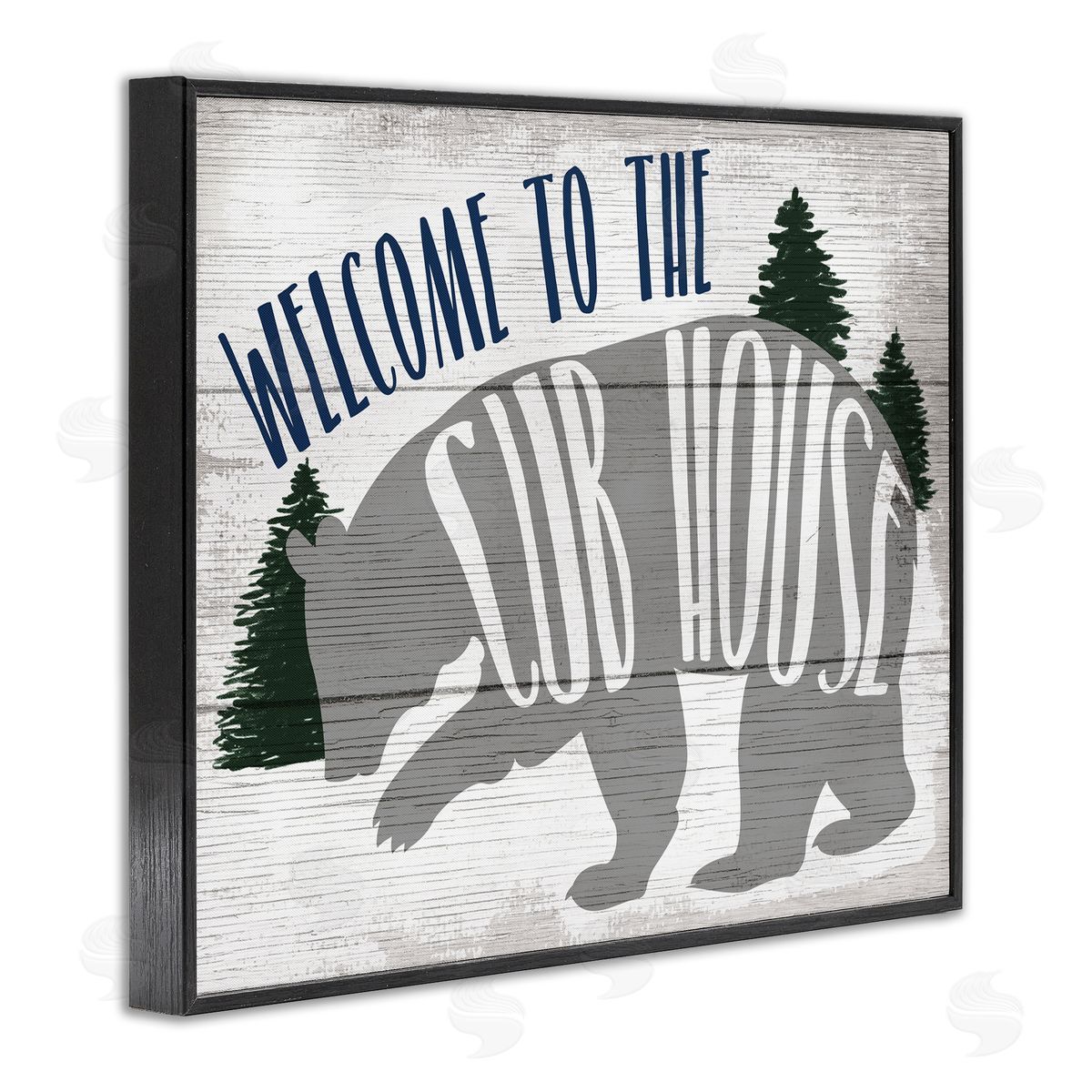 Welcome to the Cub House Black Frame Print Wall Art, Home Decor by Stupell Studio