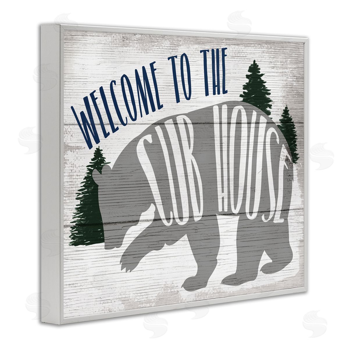 Welcome to the Cub House White Frame Print Wall Art, Home Decor by Stupell Studio
