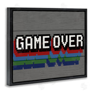 Stupell Studio | Retro Game Over Phrase