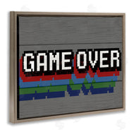 Stupell Studio | Retro Game Over Phrase