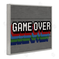 Stupell Studio | Retro Game Over Phrase
