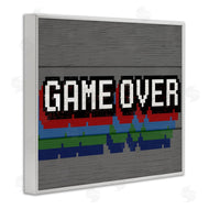 Stupell Studio | Retro Game Over Phrase