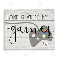 Stupell Studio | Home's Where My Games Are