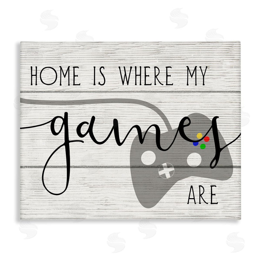 Stupell Studio | Home's Where My Games Are
