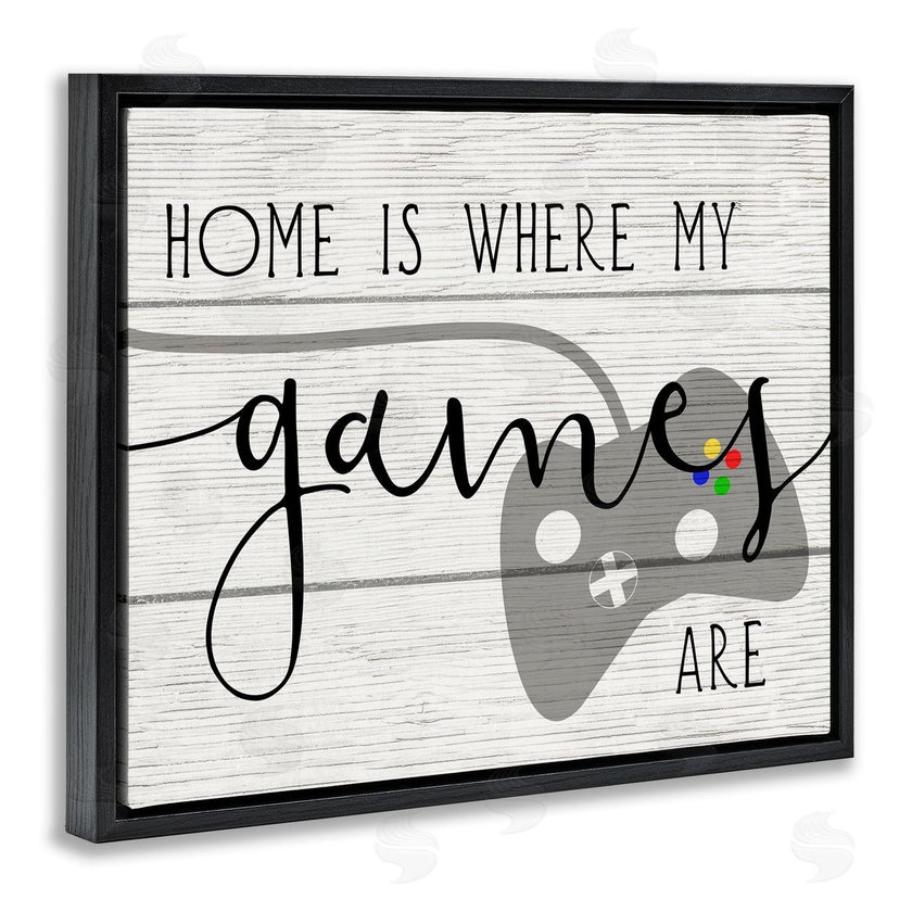 Stupell Studio | Home's Where My Games Are