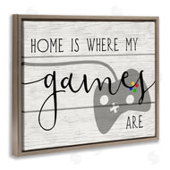 Stupell Studio | Home's Where My Games Are