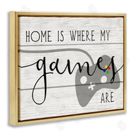 Stupell Studio | Home's Where My Games Are