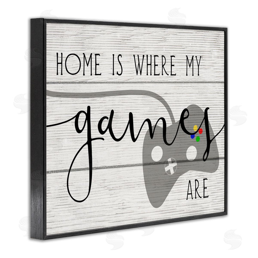 Stupell Studio | Home's Where My Games Are