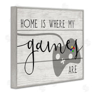 Stupell Studio | Home's Where My Games Are