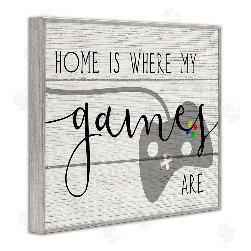 Stupell Studio | Home's Where My Games Are