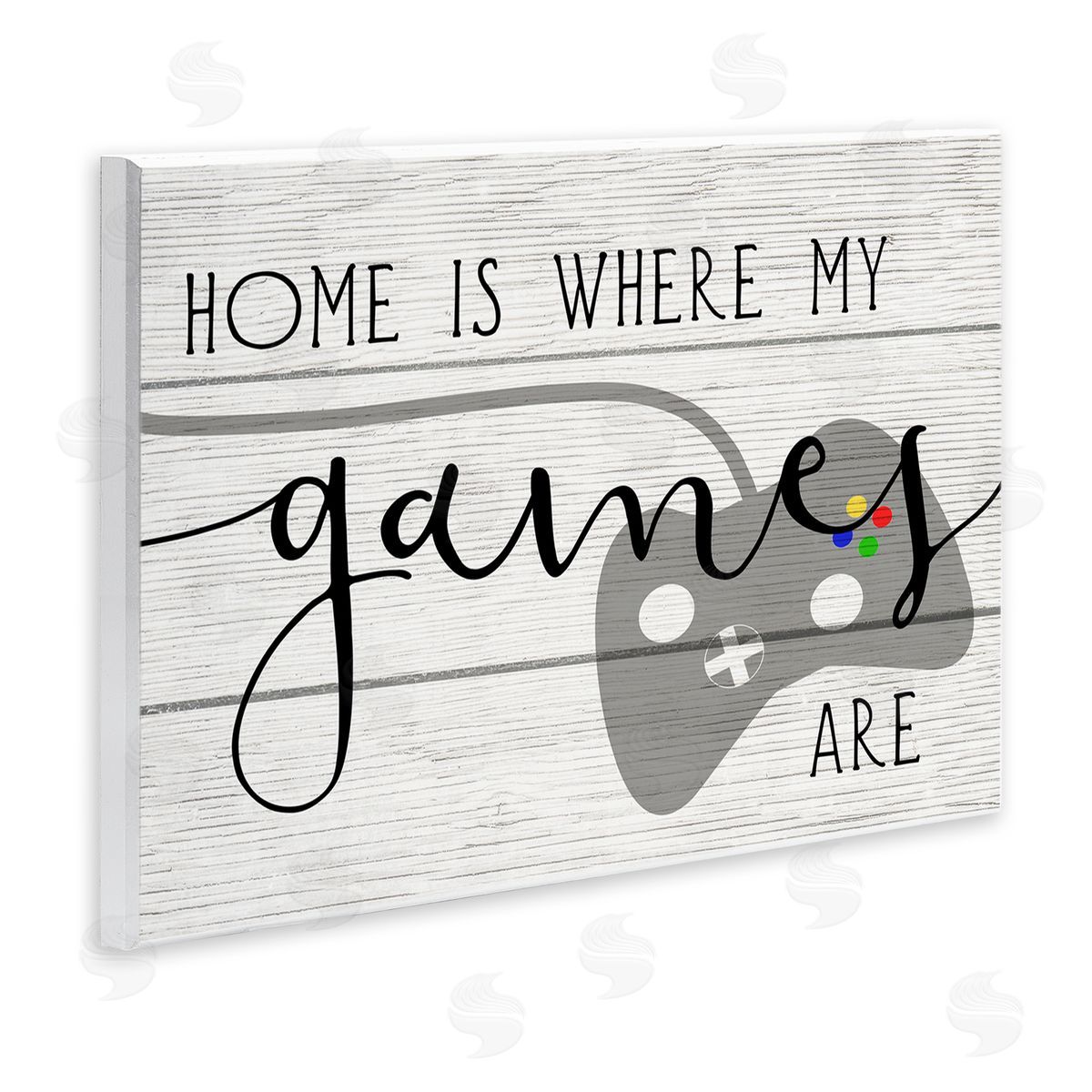 Home's Where My Games Are Wood Plaque Wall Art, Home Decor by Stupell Studio