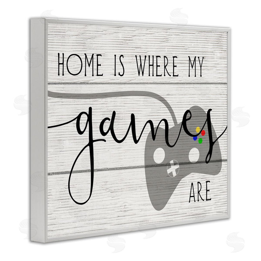 Stupell Studio | Home's Where My Games Are