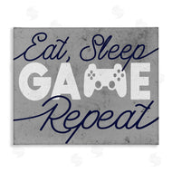 Stupell Studio | Eat Sleep Game over Grey