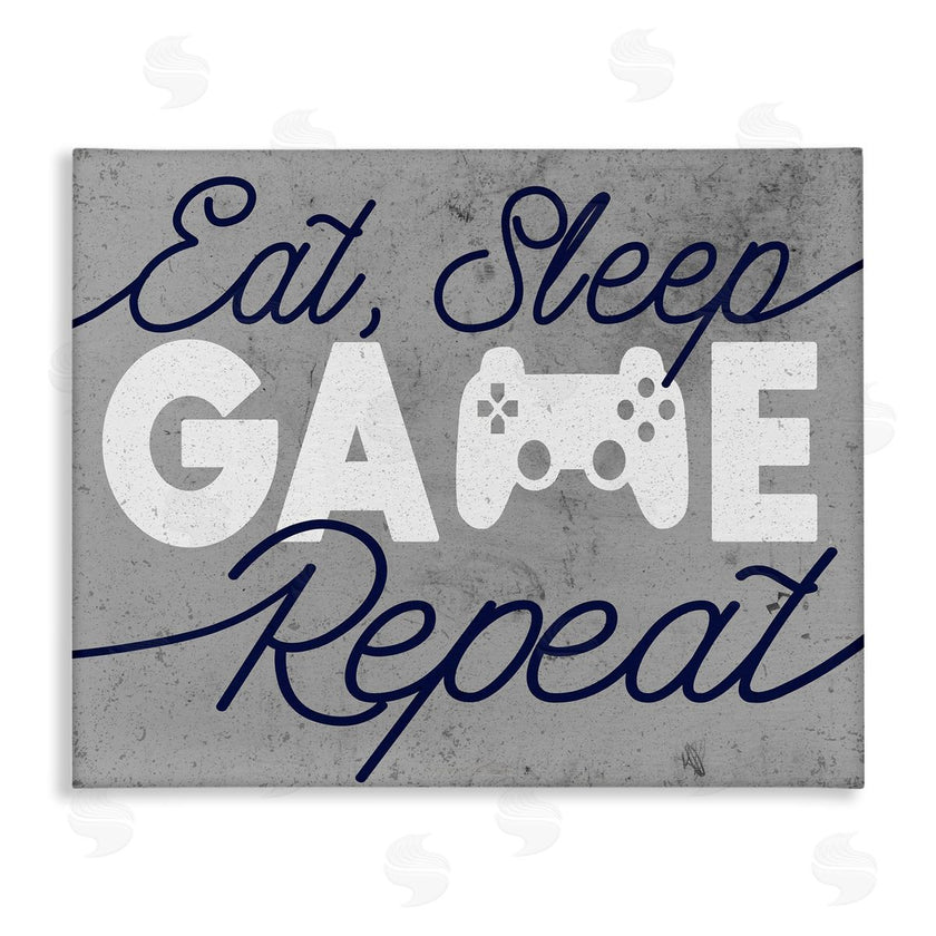 Stupell Studio | Eat Sleep Game over Grey