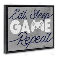 Stupell Studio | Eat Sleep Game over Grey
