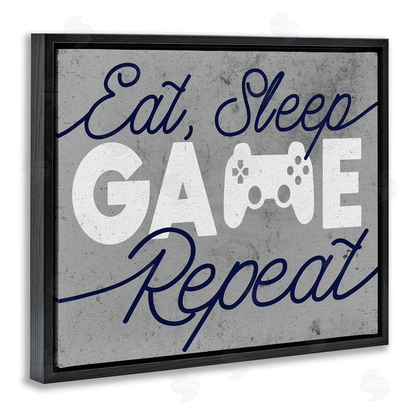 Stupell Studio | Eat Sleep Game over Grey