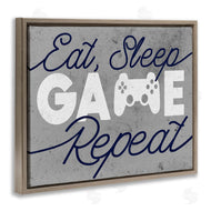 Stupell Studio | Eat Sleep Game over Grey