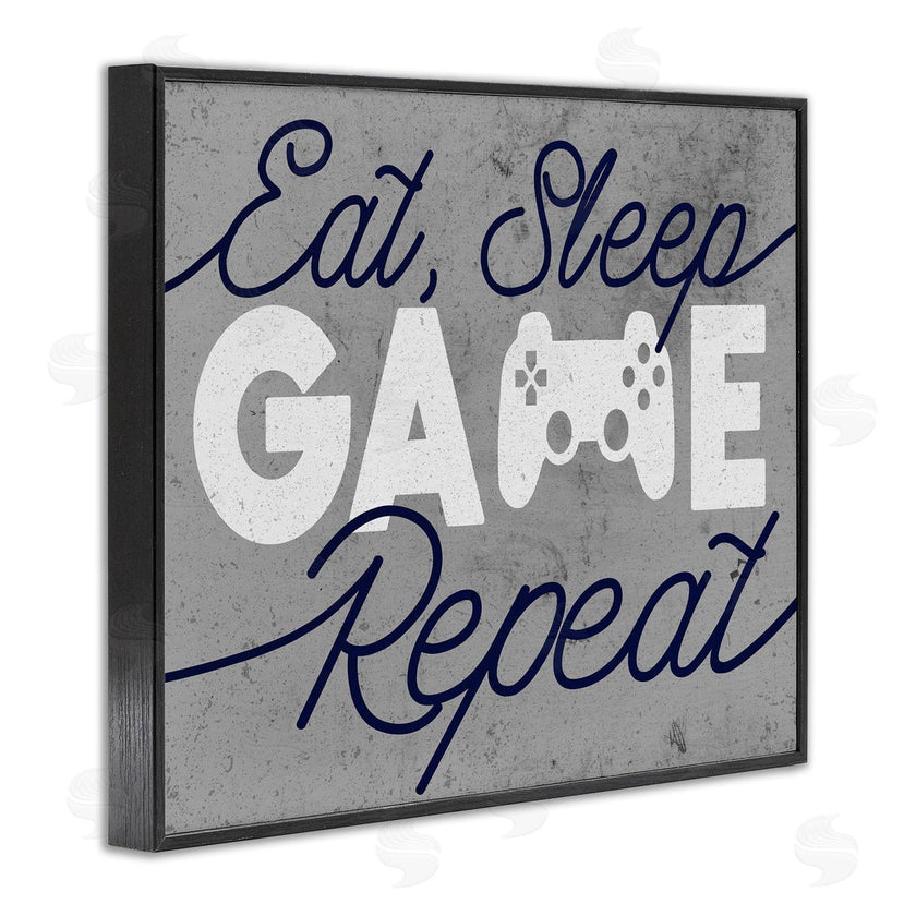 Stupell Studio | Eat Sleep Game over Grey