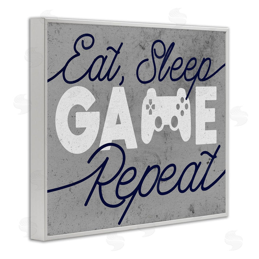 Stupell Studio | Eat Sleep Game over Grey