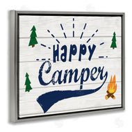 Stupell Studio | Happy Camper with Trees