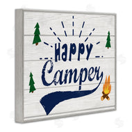 Stupell Studio | Happy Camper with Trees