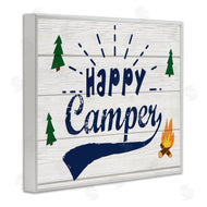 Stupell Studio | Happy Camper with Trees