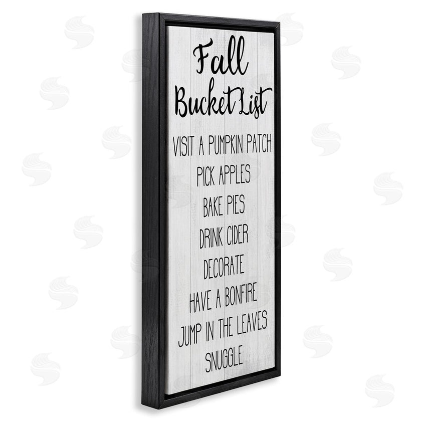 Stupell Studio | Fall Bucket List Casual Sign