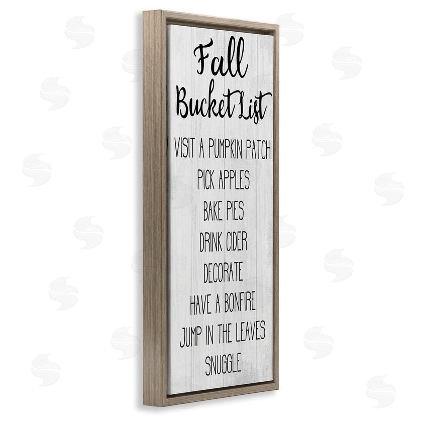 Stupell Studio | Fall Bucket List Casual Sign