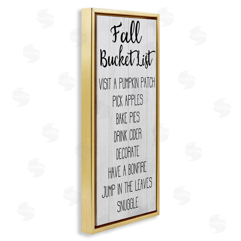 Stupell Studio | Fall Bucket List Casual Sign