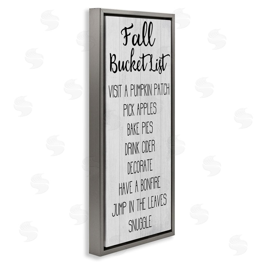 Stupell Studio | Fall Bucket List Casual Sign