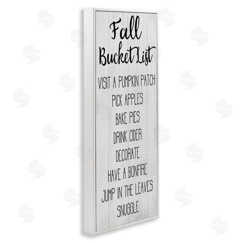 Stupell Studio | Fall Bucket List Casual Sign