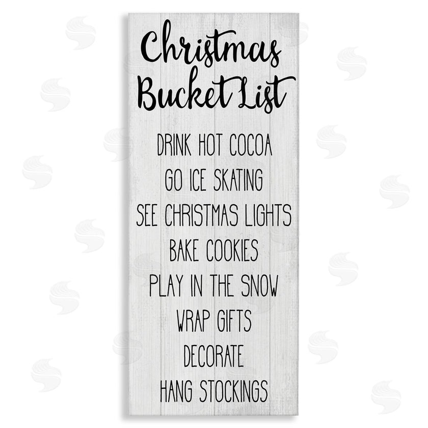 Stupell Studio | Christmas Bucket List Casual Sign