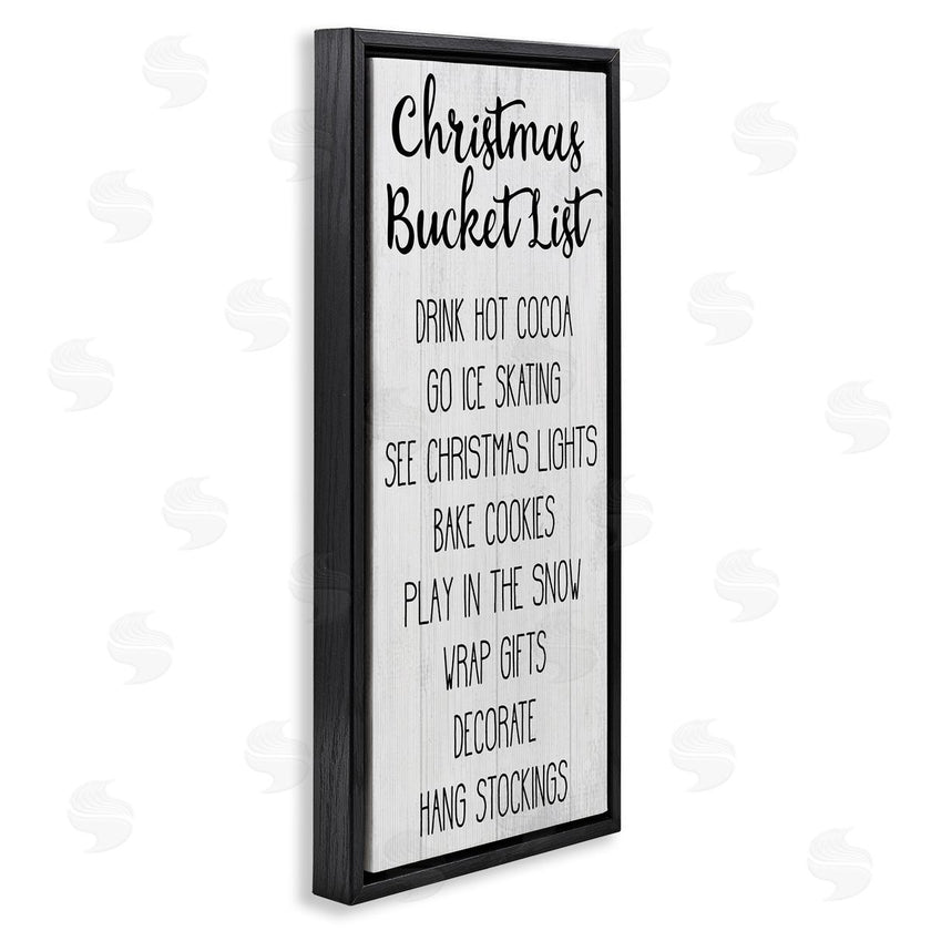 Stupell Studio | Christmas Bucket List Casual Sign