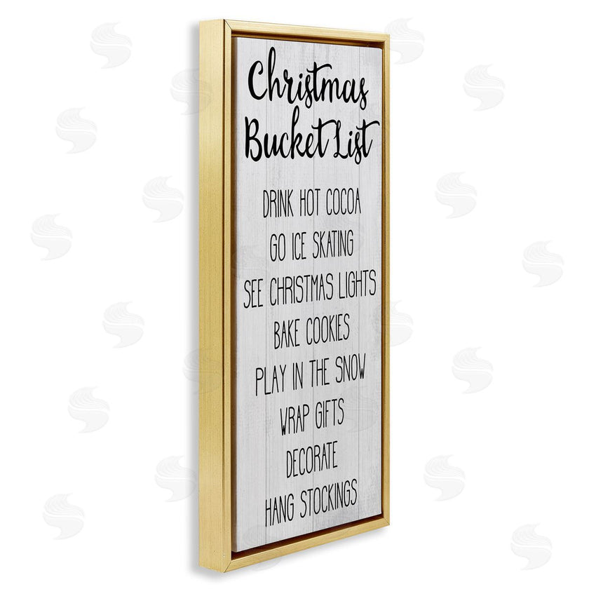 Stupell Studio | Christmas Bucket List Casual Sign