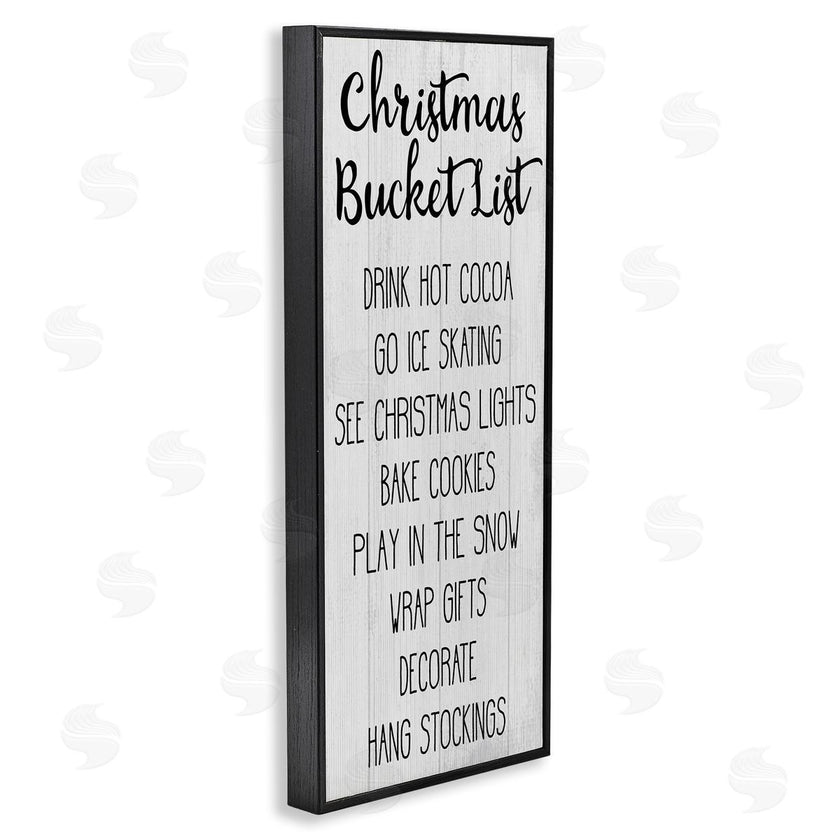 Stupell Studio | Christmas Bucket List Casual Sign