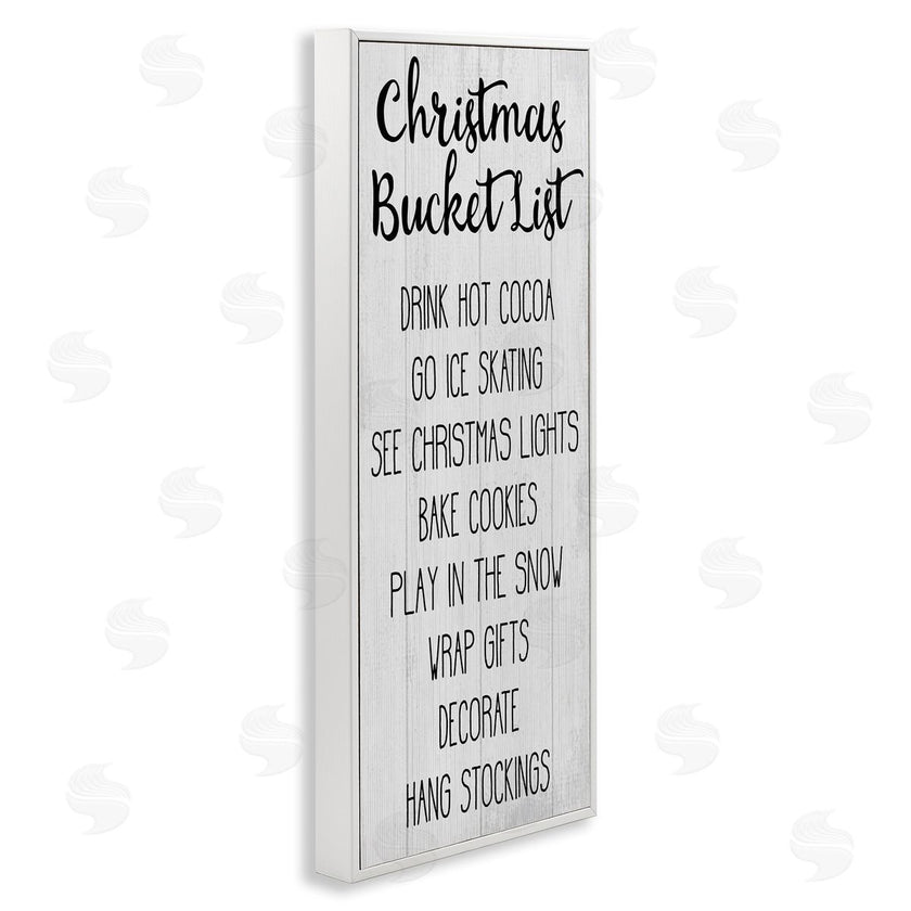 Stupell Studio | Christmas Bucket List Casual Sign