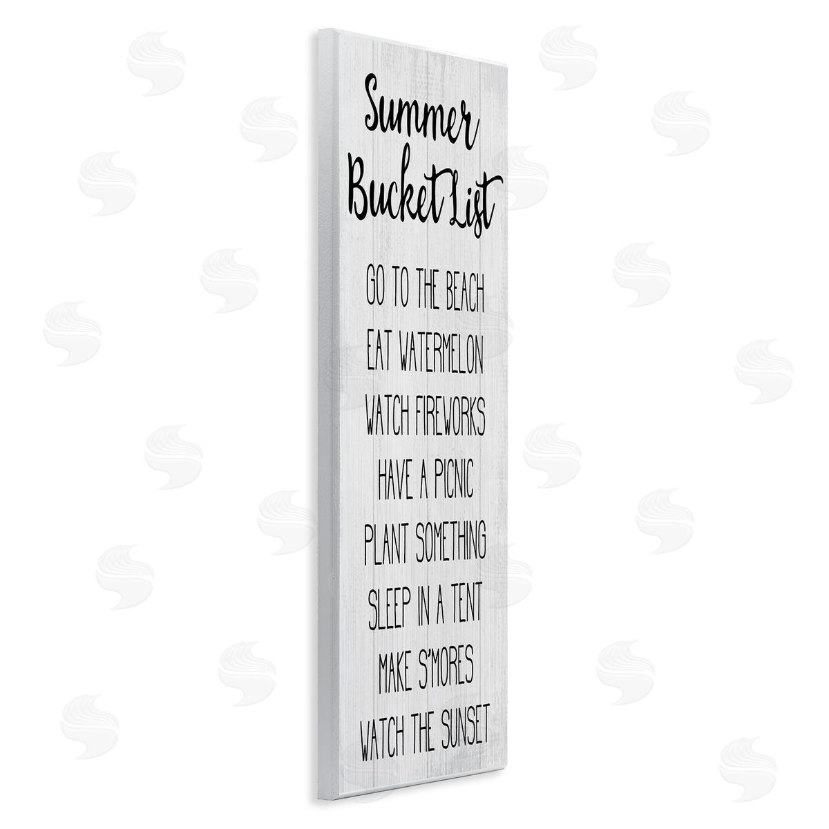 Summer Bucket List Casual Sign Wood Plaque Wall Art, Home Decor by Stupell Studio