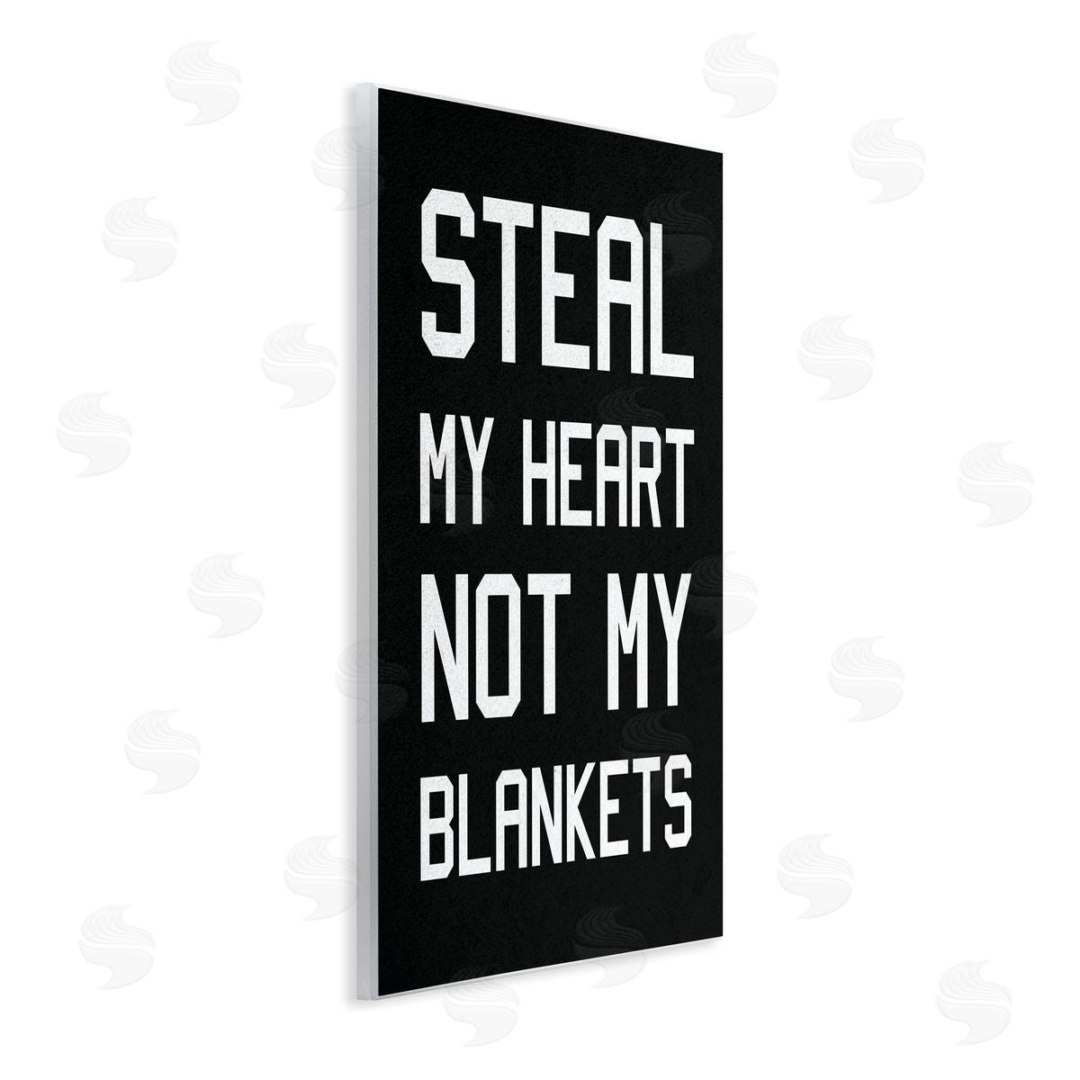 Steal My Heart Not Blankets Wood Plaque Wall Art, Home Decor by Stupell Studio
