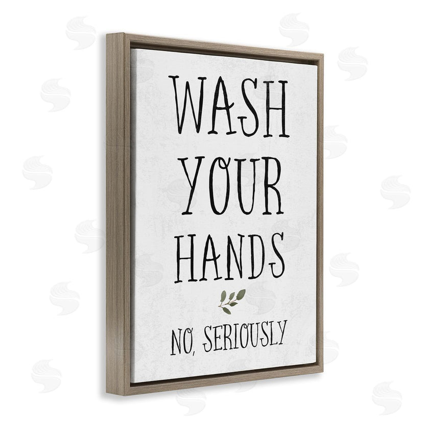 Stupell Studio | Wash Your Hands Seriously