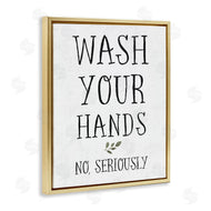 Stupell Studio | Wash Your Hands Seriously