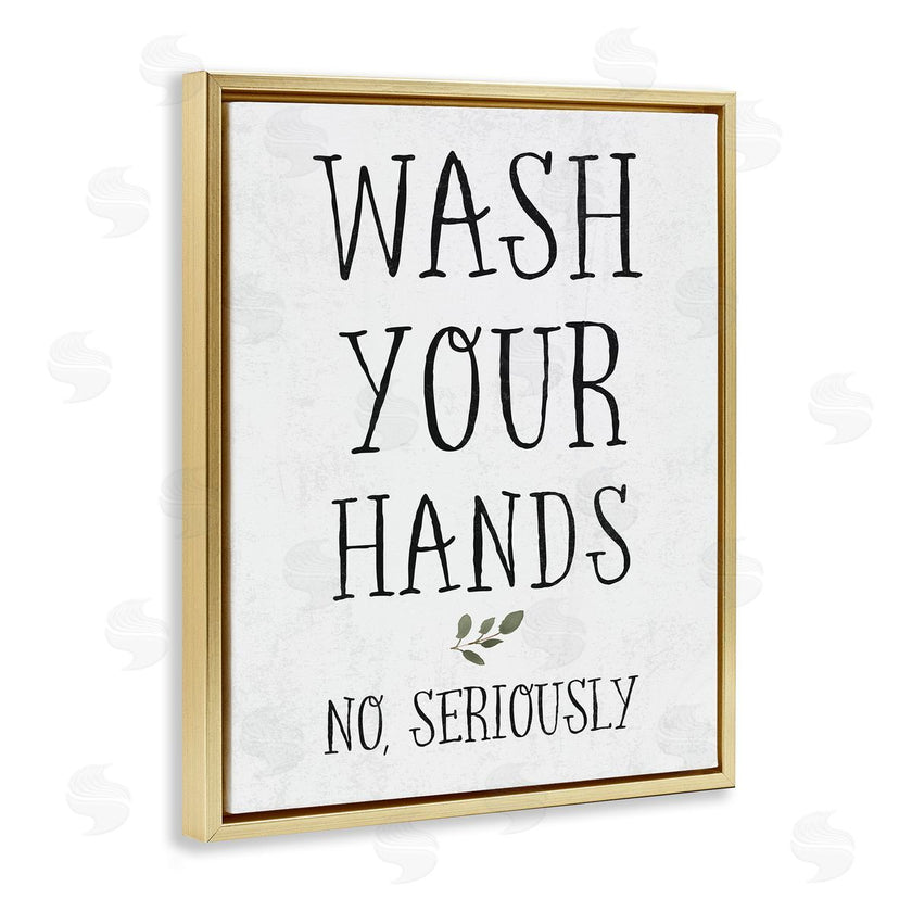 Stupell Studio | Wash Your Hands Seriously