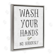 Stupell Studio | Wash Your Hands Seriously