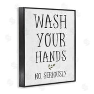 Stupell Studio | Wash Your Hands Seriously